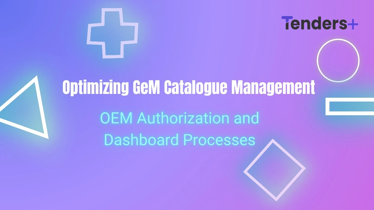 GeM Catalogue Management
